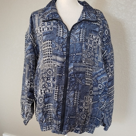 Bogari vintage zipper silk jacket - Picture 1 of 6